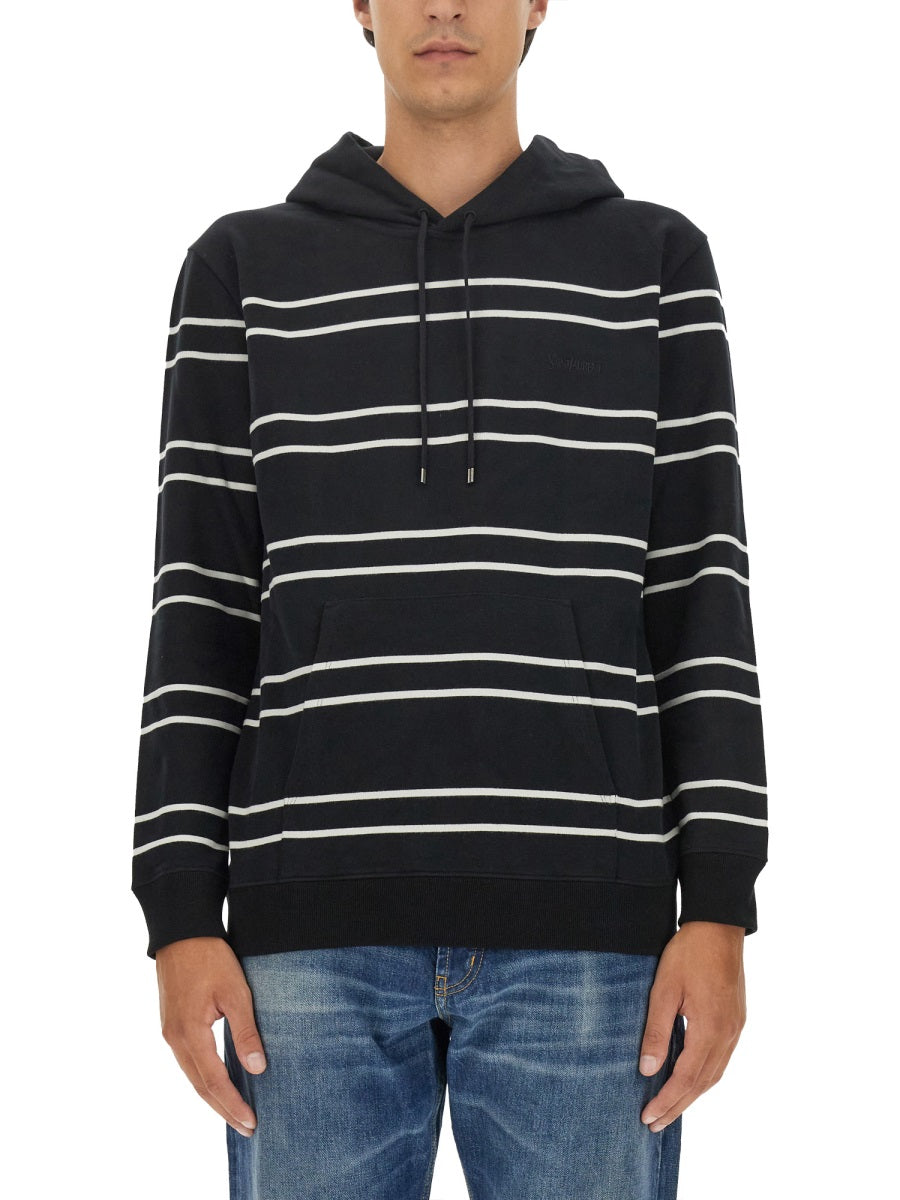 SAINT LAURENT Striped Sweatshirt - Size L