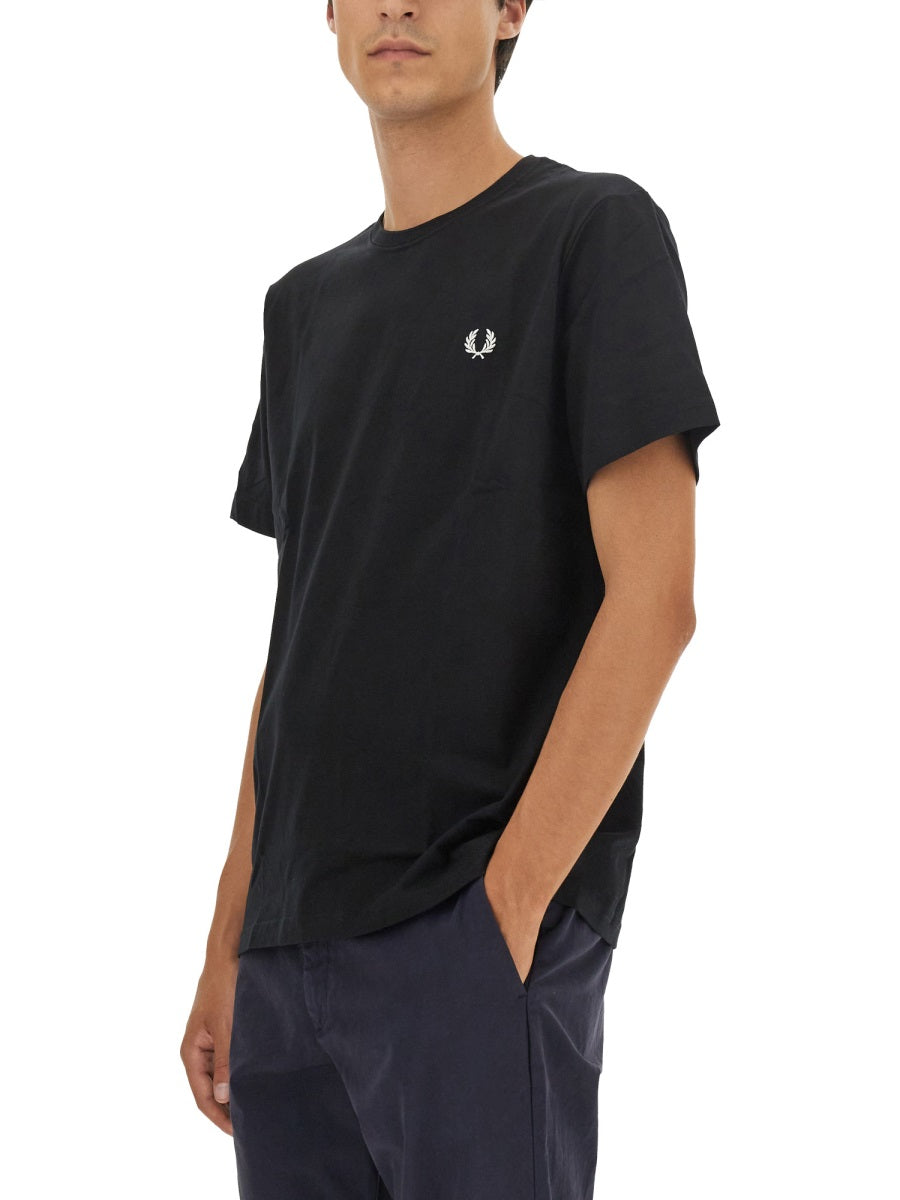 FRED PERRY Classic Logo T-Shirt - Regular Fit, Size L