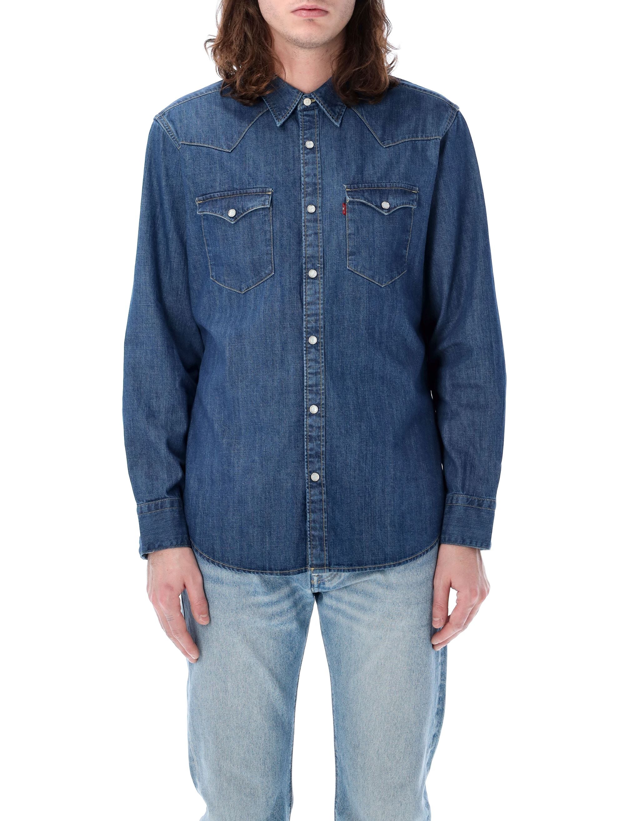 LEVI'S Men's Barstow Western Shirt - Size L