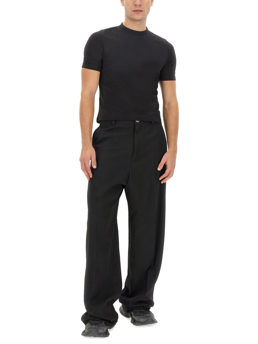 BALENCIAGA Oversized Wool Trousers - Size S