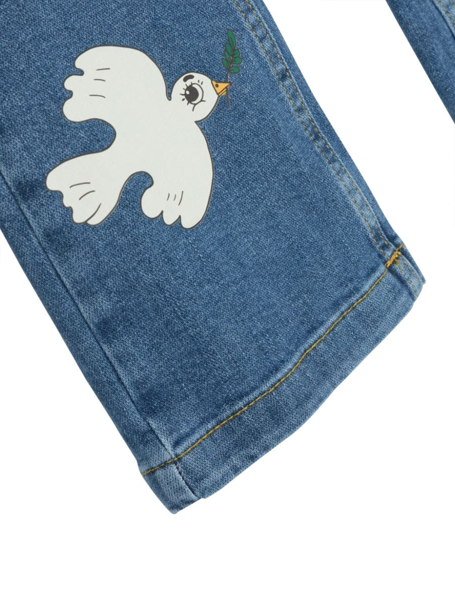 MINI RODINI Mini Flared Jeans for Girls