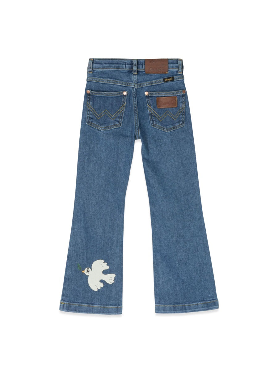 MINI RODINI Mini Flared Jeans for Girls