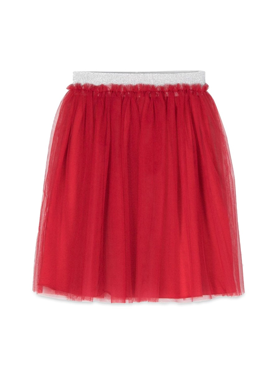 IL GUFO Tiered Mini Tulle Skirt for Girls