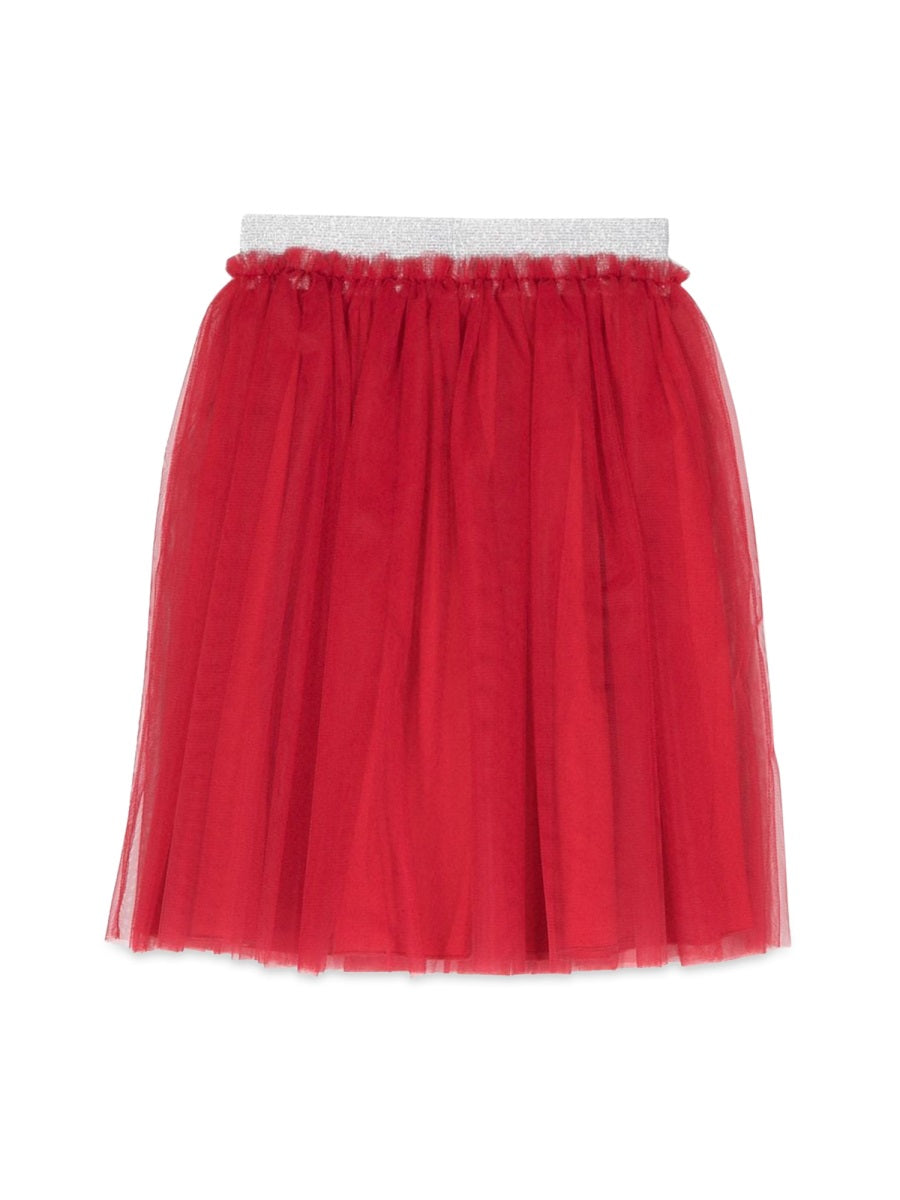 IL GUFO Tiered Mini Tulle Skirt for Girls
