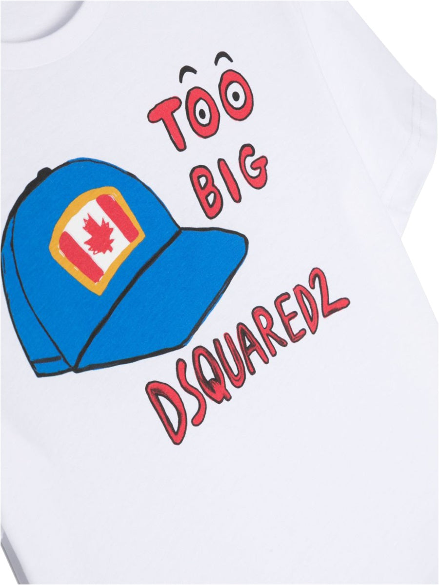 DSQUARED Mini Graphic Print T-Shirt for Kids