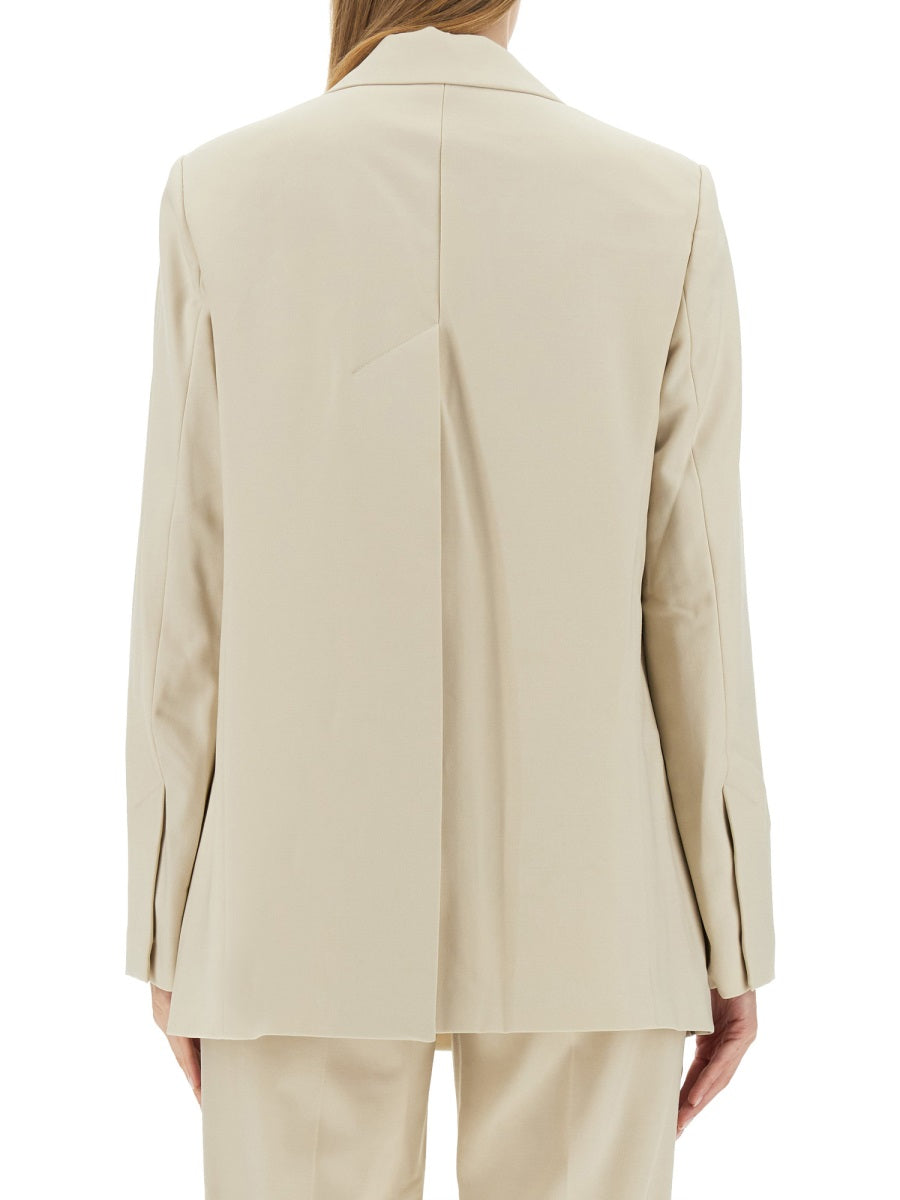 HELMUT LANG Tailored Fit Jacket with Logo - Size 6