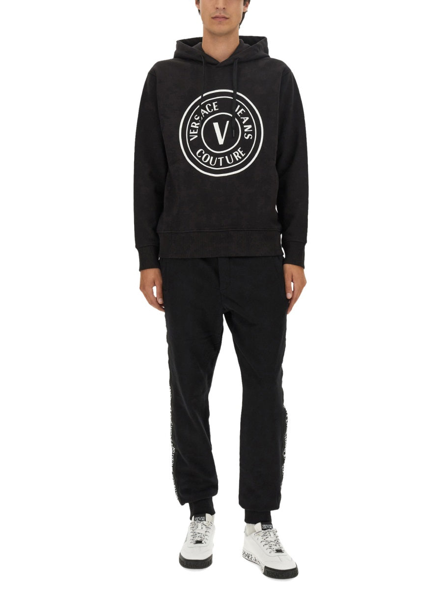 VERSACE JEANS COUTURE Regular Fit Logo Sweatshirt - Size L