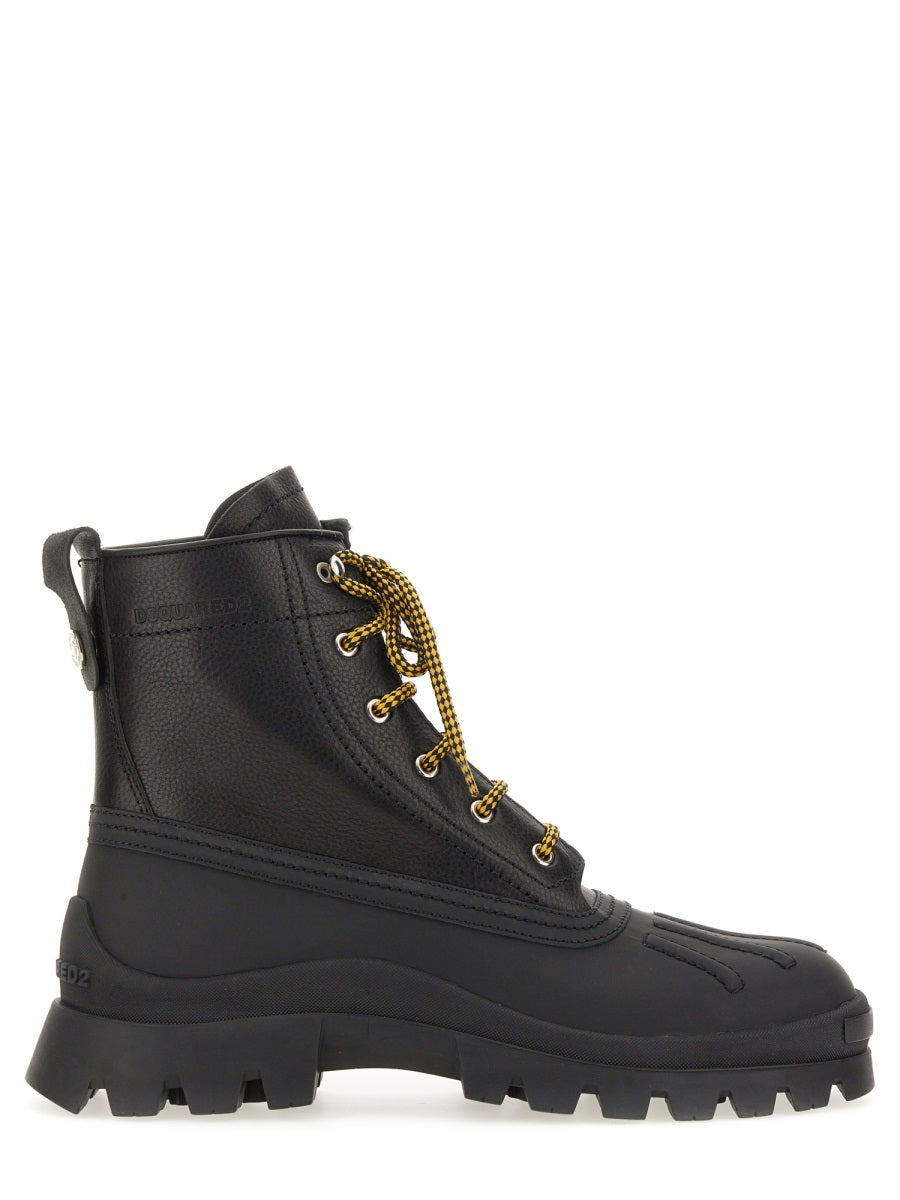 DSQUARED Premium Leather Canadian Boots for Men