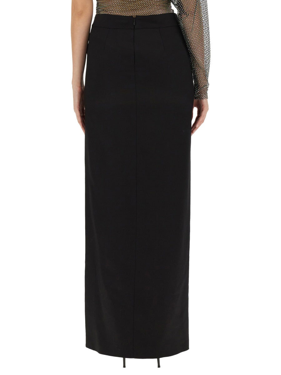 GENNY Regular Fit Midi Skirt with Slit - Size 40