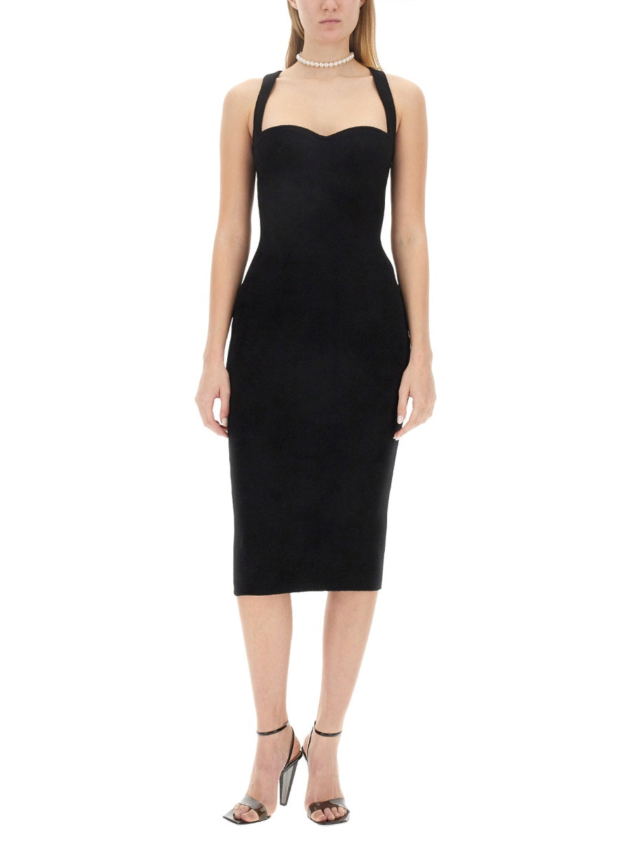 PHILOSOPHY DI LORENZO SERAFINI Elegant Slim Fit Midi Dress
