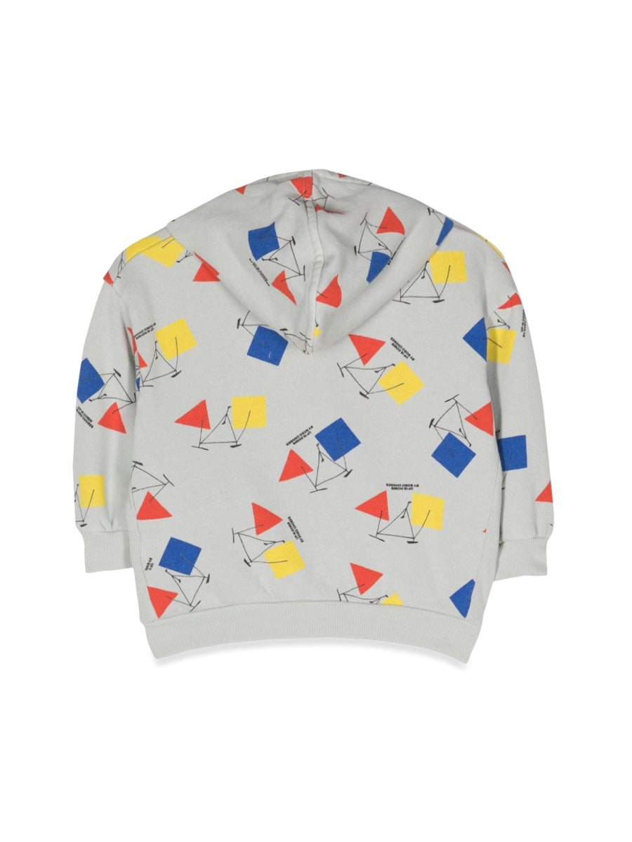 BOBO CHOSES Mini Crazy Bicycle All-Over Zipped Hoodie for Kids