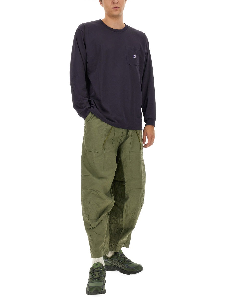 NEEDLES Regular Fit Logo T-Shirt for Men - Size L