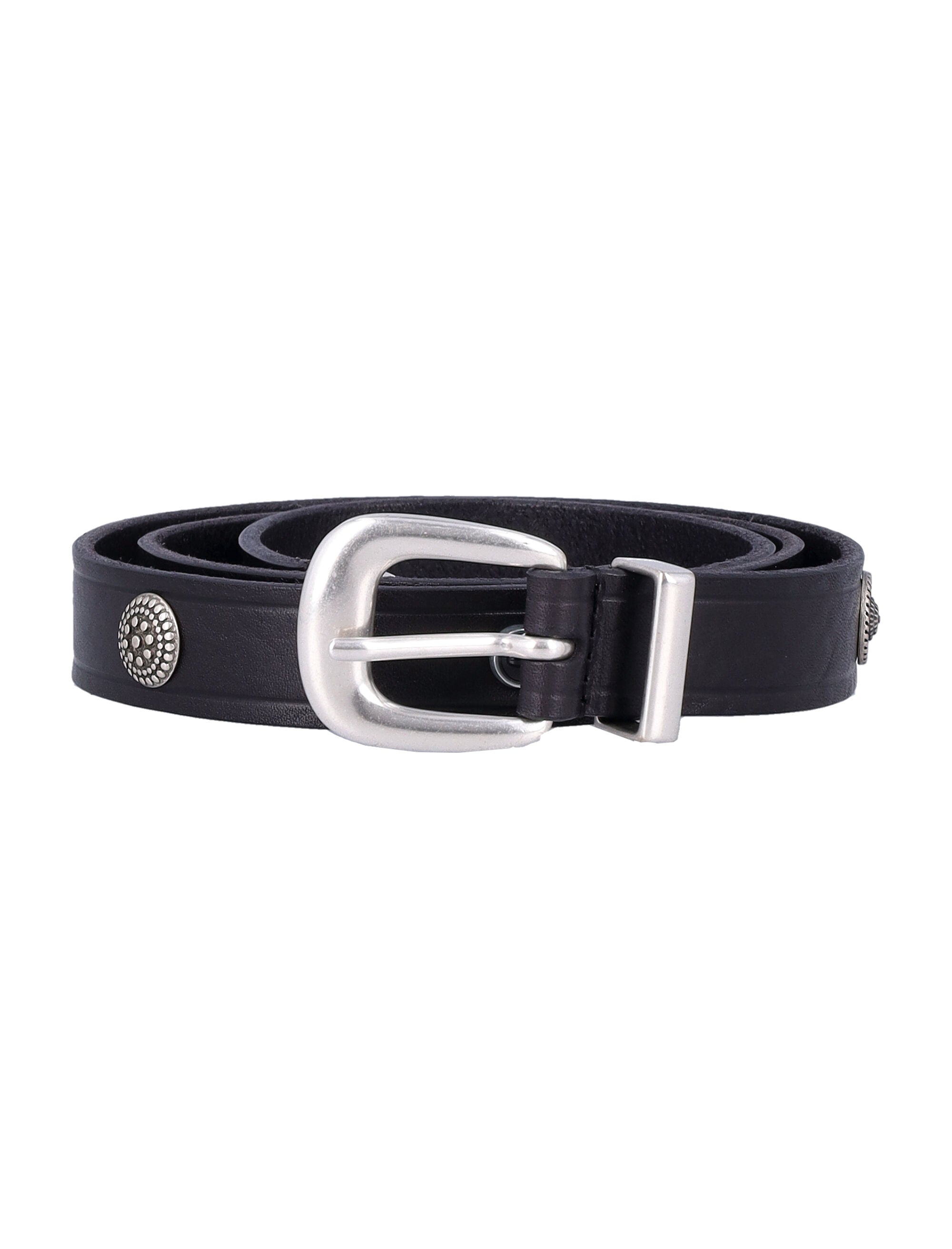 MANCINI 1979 Classic Engraved Studs Belt - 2.5 cm