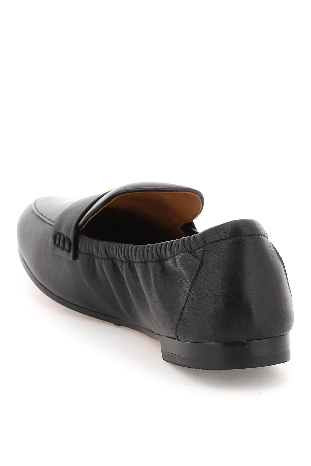 TORY BURCH Leather Moccasin Ballerina with 1.5 Inch Sole