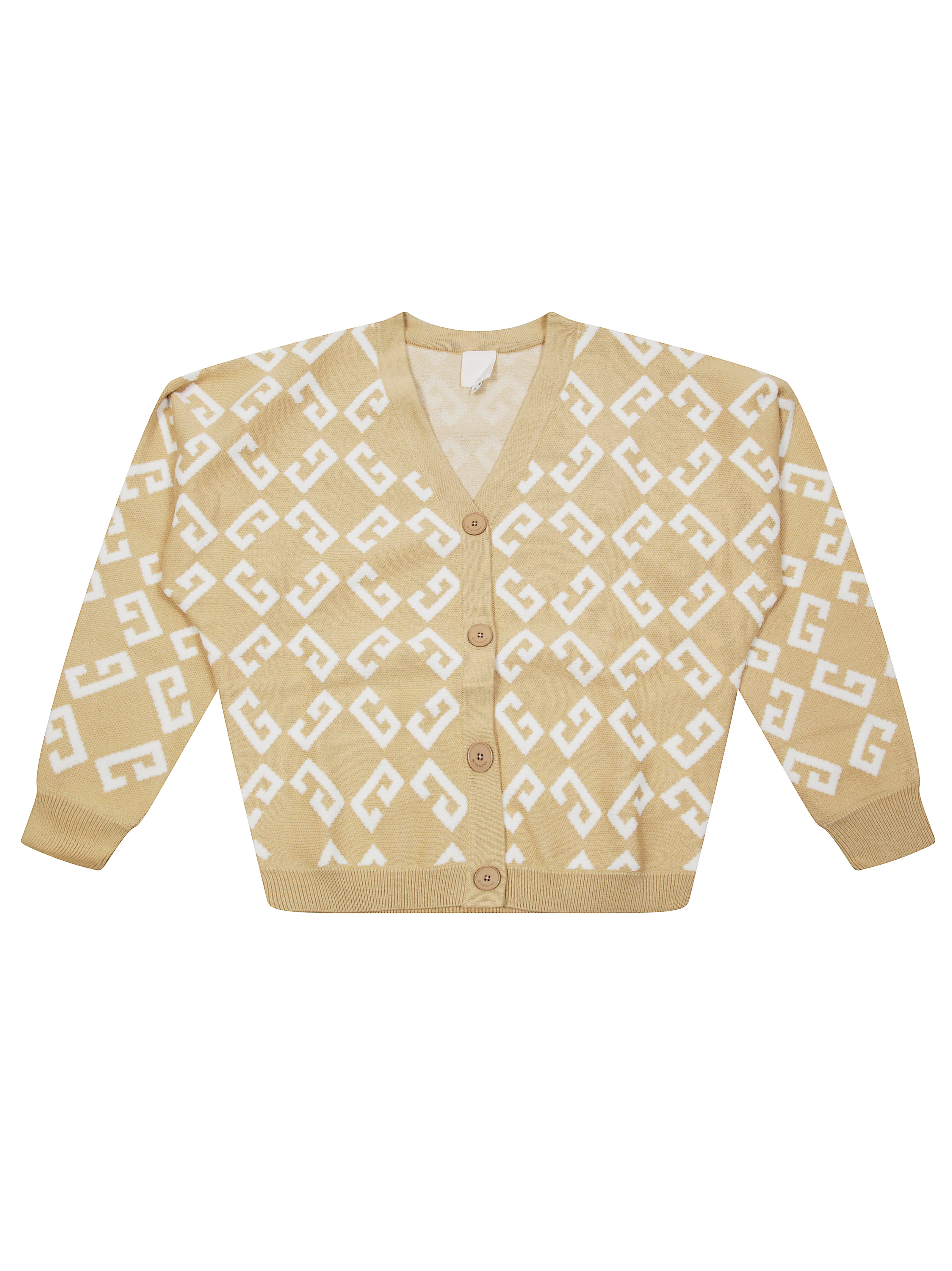 GIVENCHY All-Over Logo Cardigan