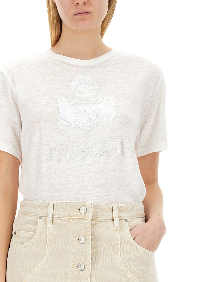 MARANT ÉTOILE Regular Fit Linen T-Shirt