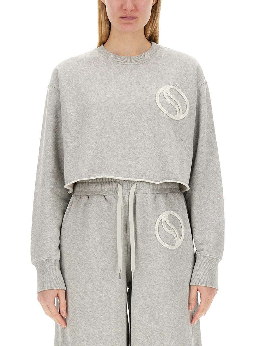 STELLA McCARTNEY Cropped Logo Sweatshirt for Women
