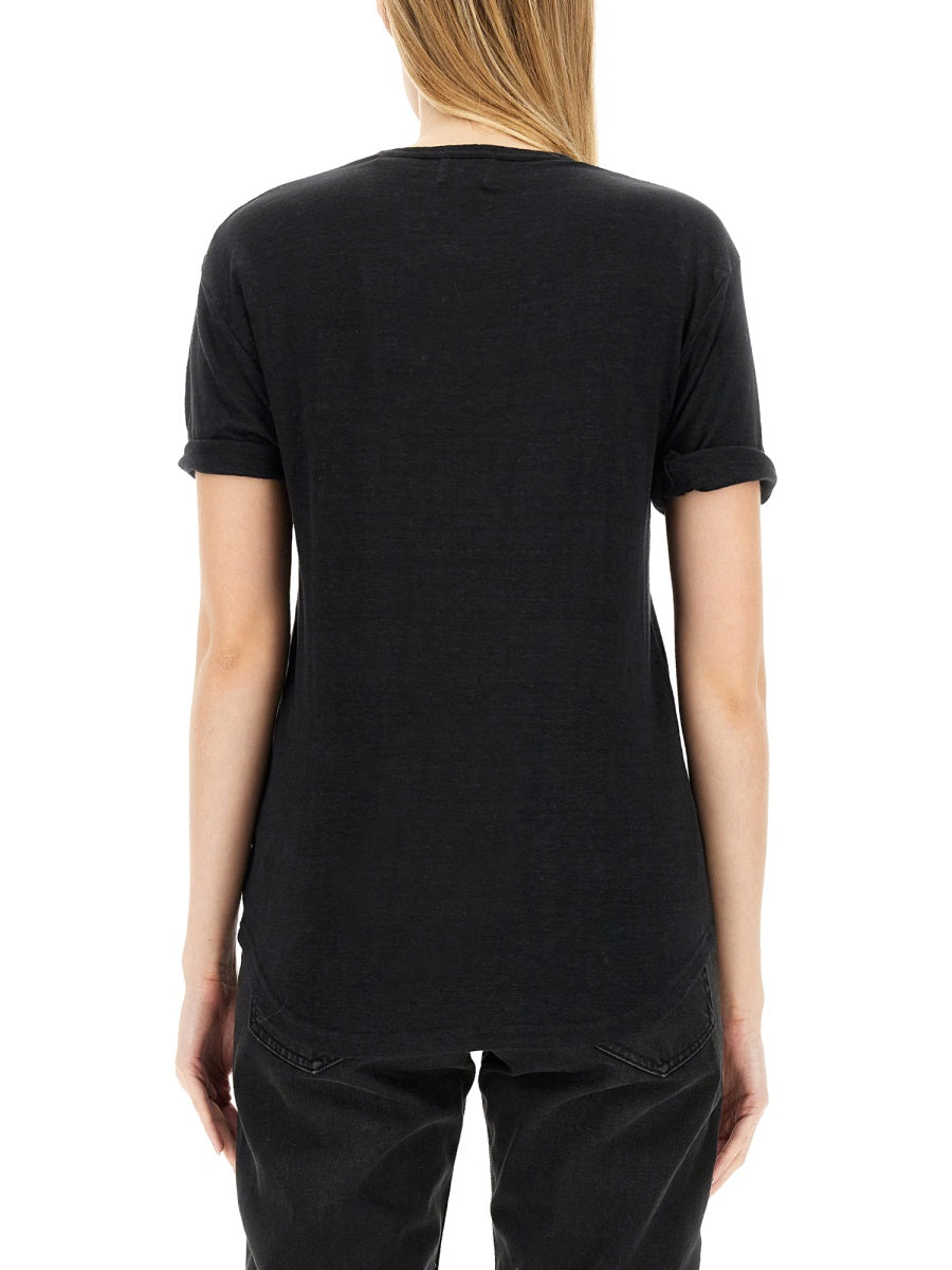 MARANT ÉTOILE Linen T-Shirt KOLDI - Size S