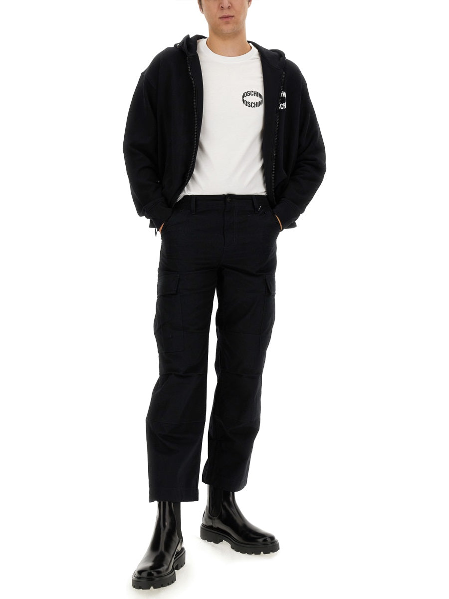 MOSCHINO Logo Sweatshirt for Men - Size 48 IT