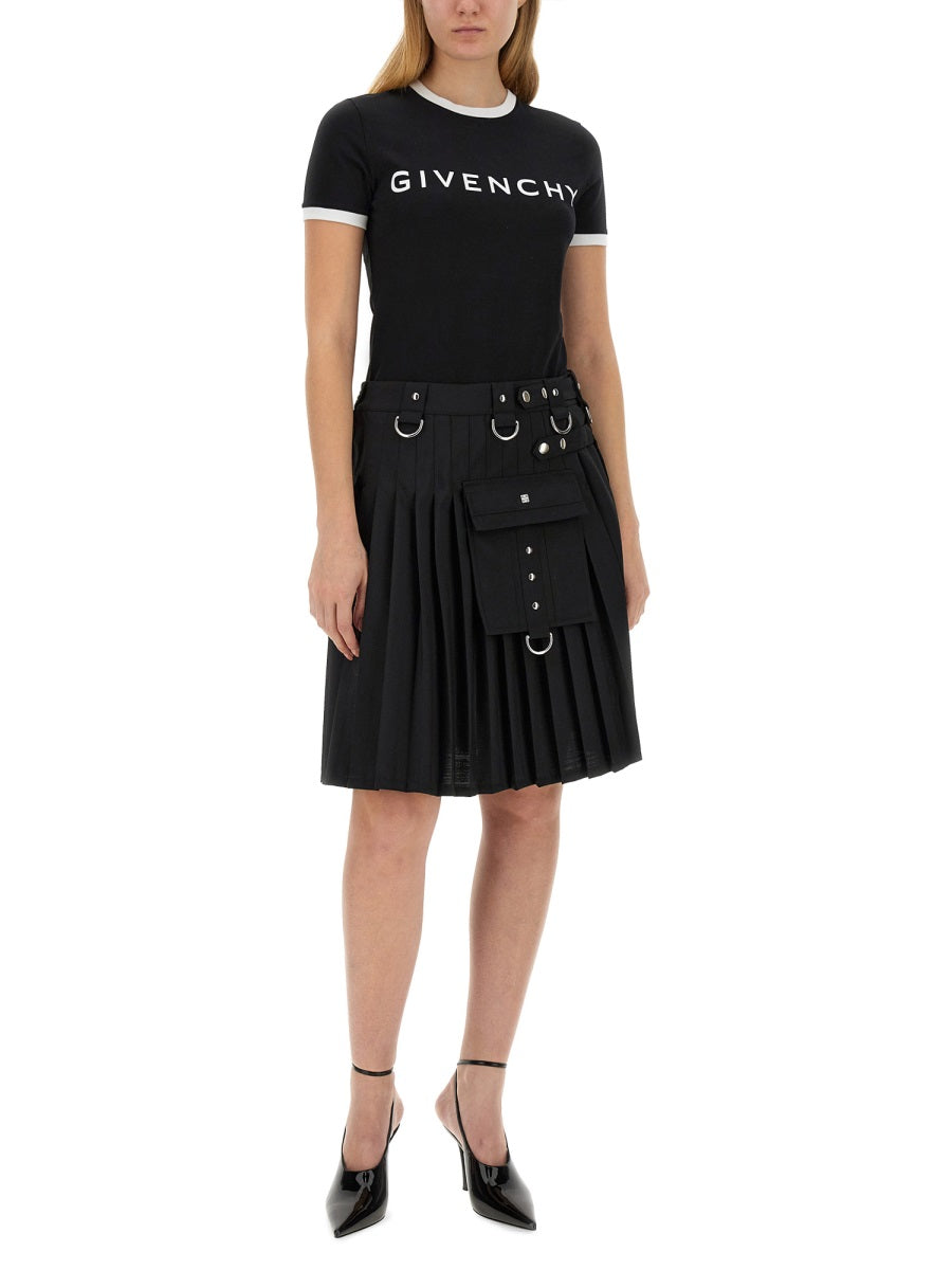 GIVENCHY Regular Fit Kilt Skirt - Size 40