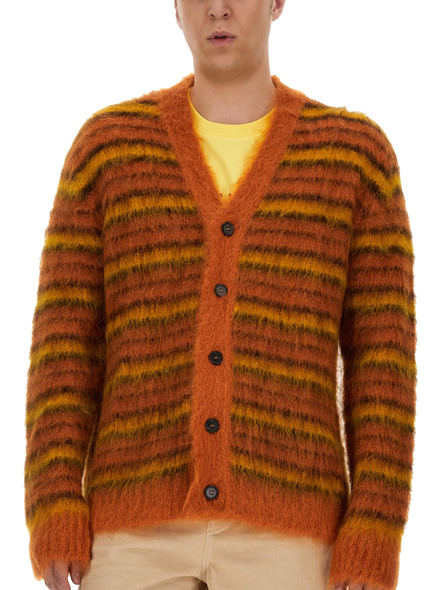 MARNI V-Neck Cardigan for Men - Fall/Winter 2023