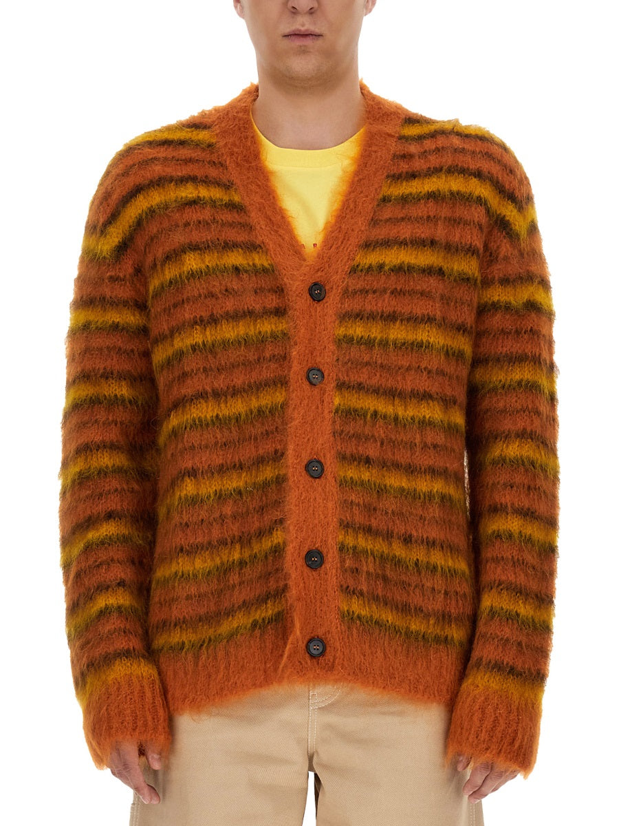 MARNI V-Neck Cardigan for Men - Fall/Winter 2023