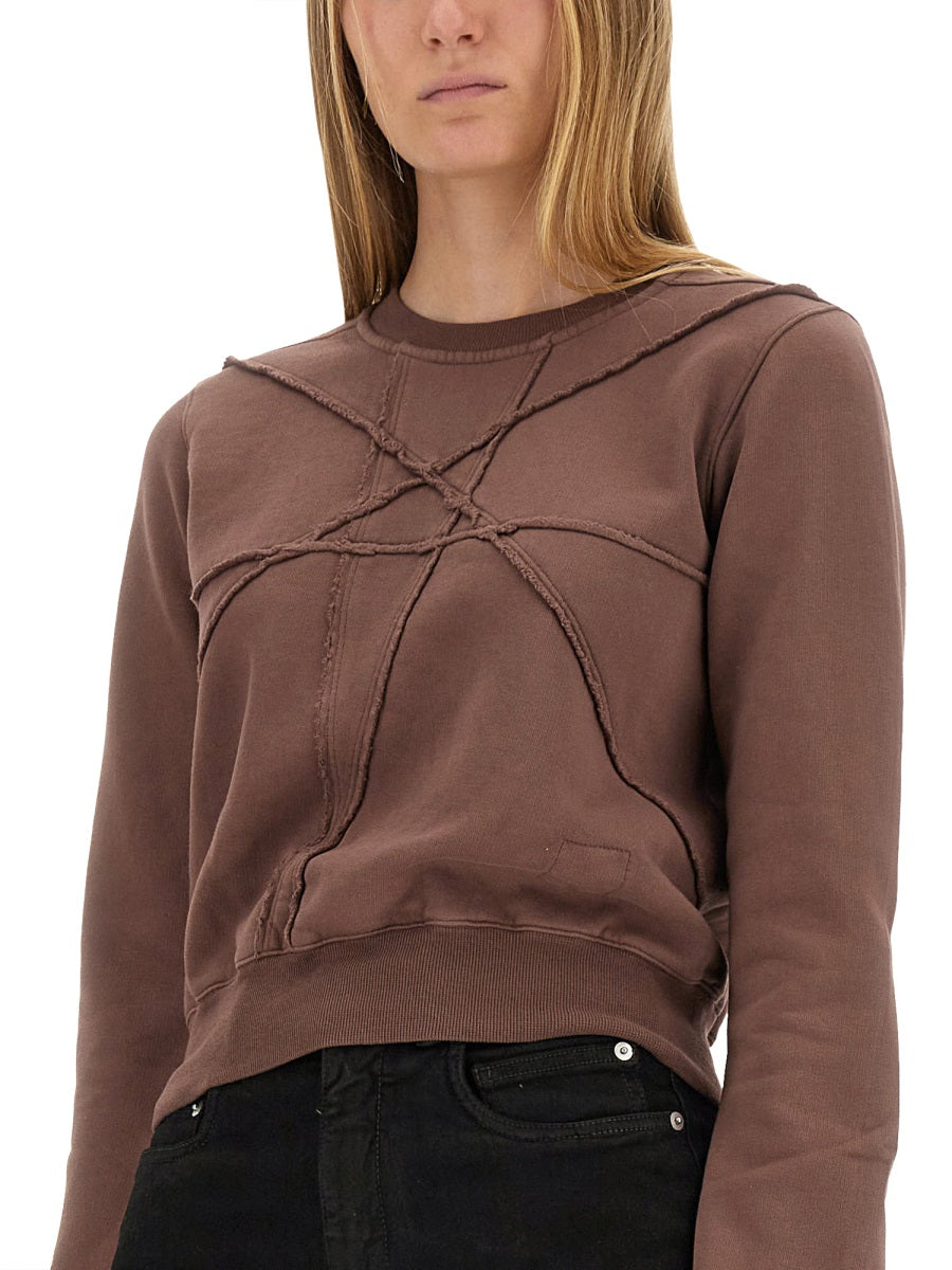 RICK OWENS DRKSHDW Cropped Cotton Sweatshirt for Women