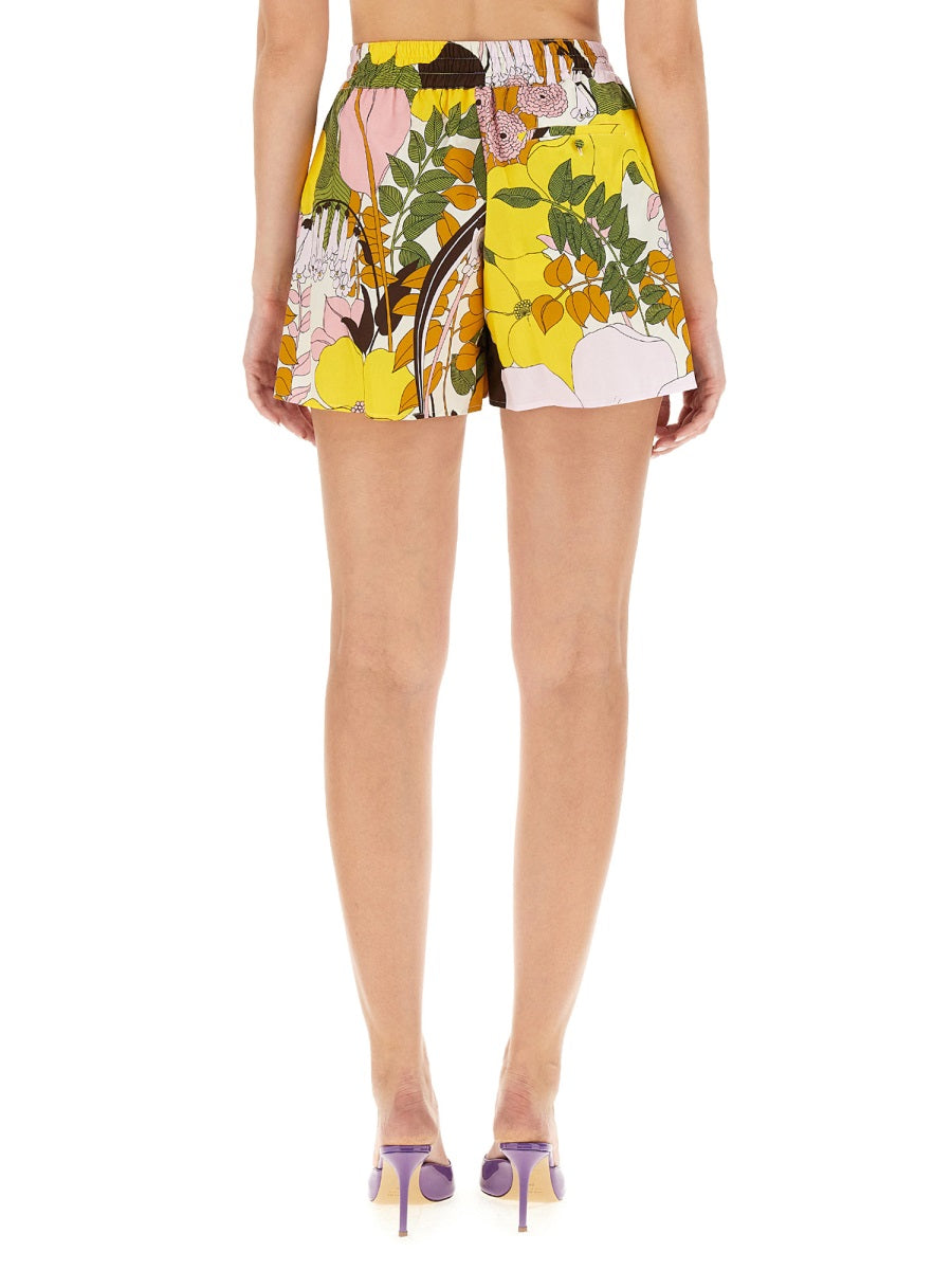 LA DOUBLEJ Floral Print Regular Fit Shorts - Size S