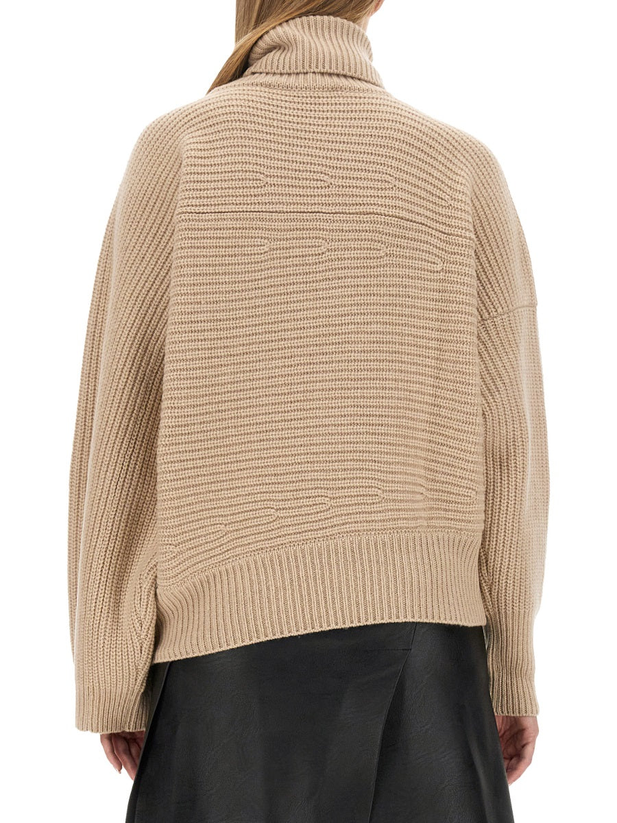 STELLA McCARTNEY Oversized Cashmere Turtleneck Shirt - Size S