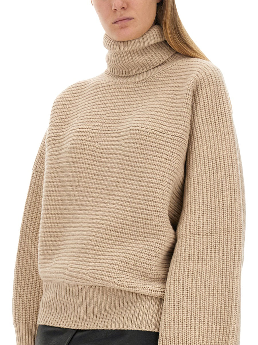 STELLA McCARTNEY Oversized Cashmere Turtleneck Shirt - Size S