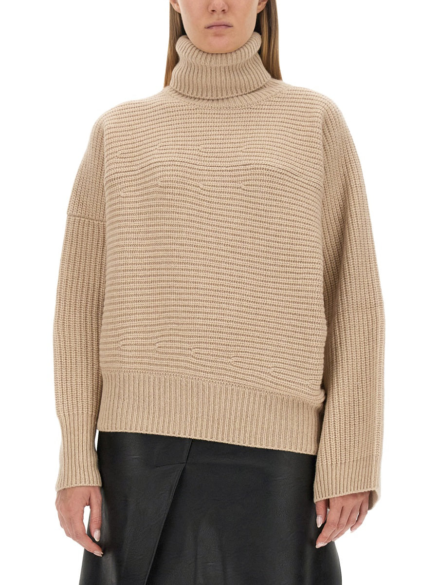 STELLA McCARTNEY Oversized Cashmere Turtleneck Shirt - Size S