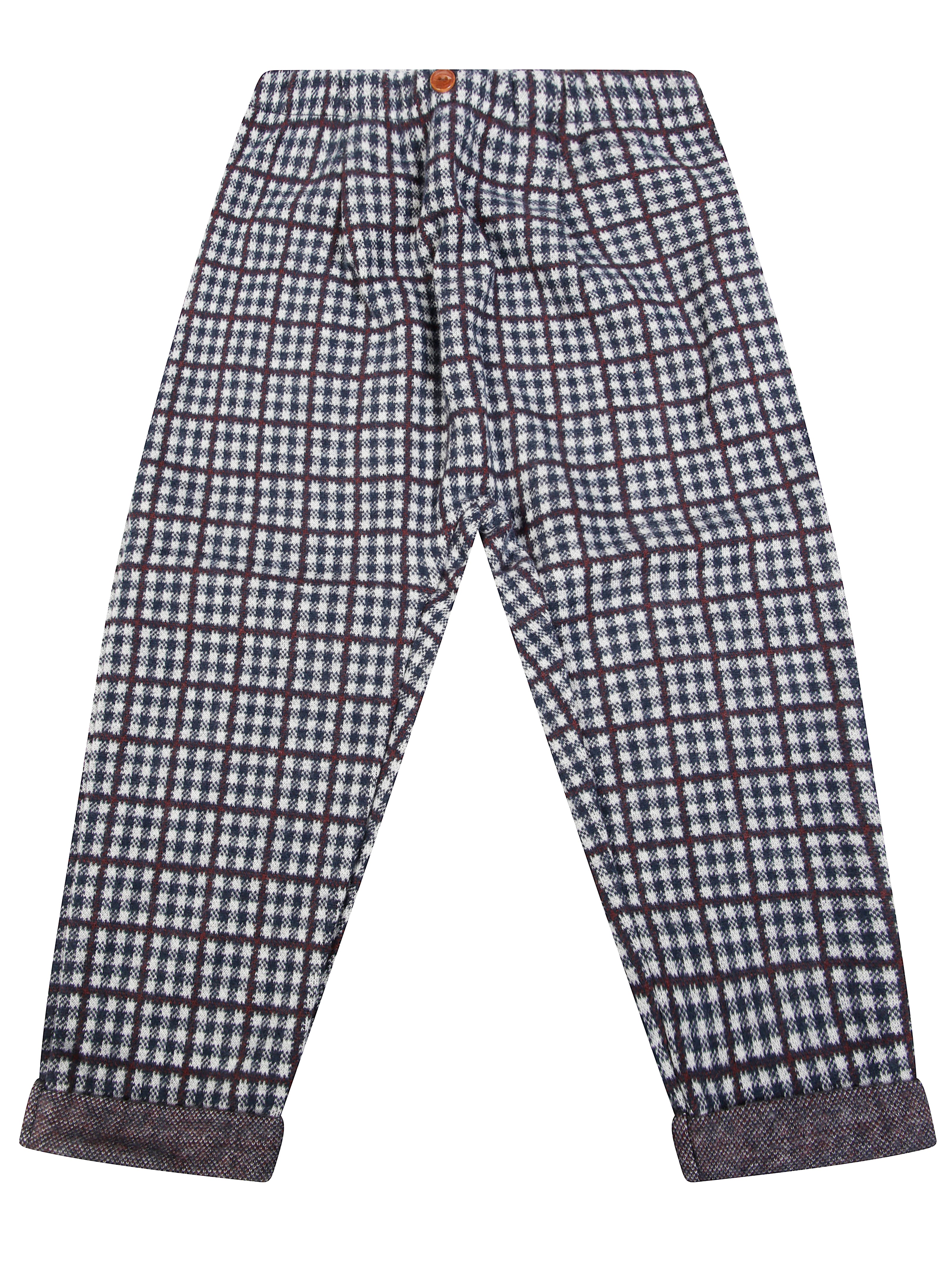 1+IN THE FAMILY Mini Micro Check Trousers for Kids