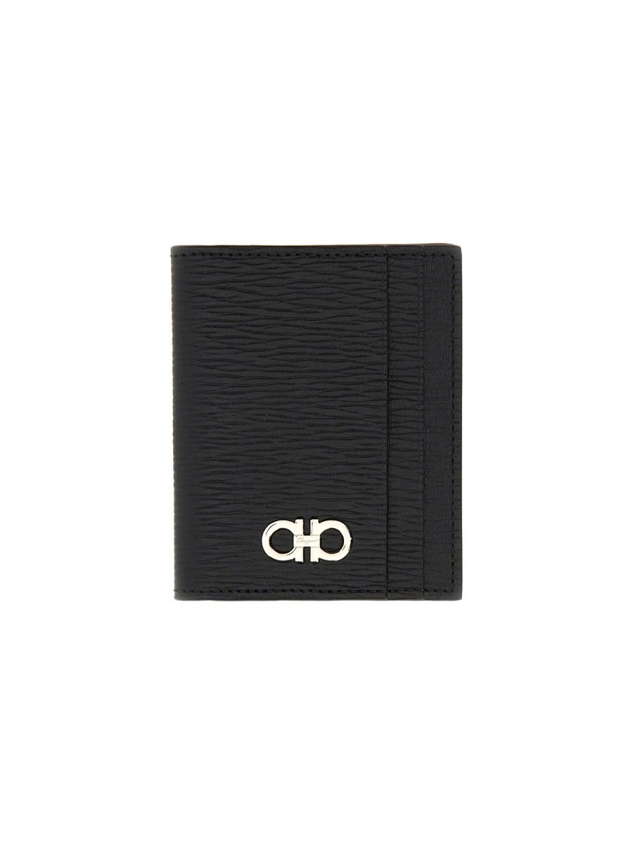 Ferragamo Mini Leather Cardholder for Men
