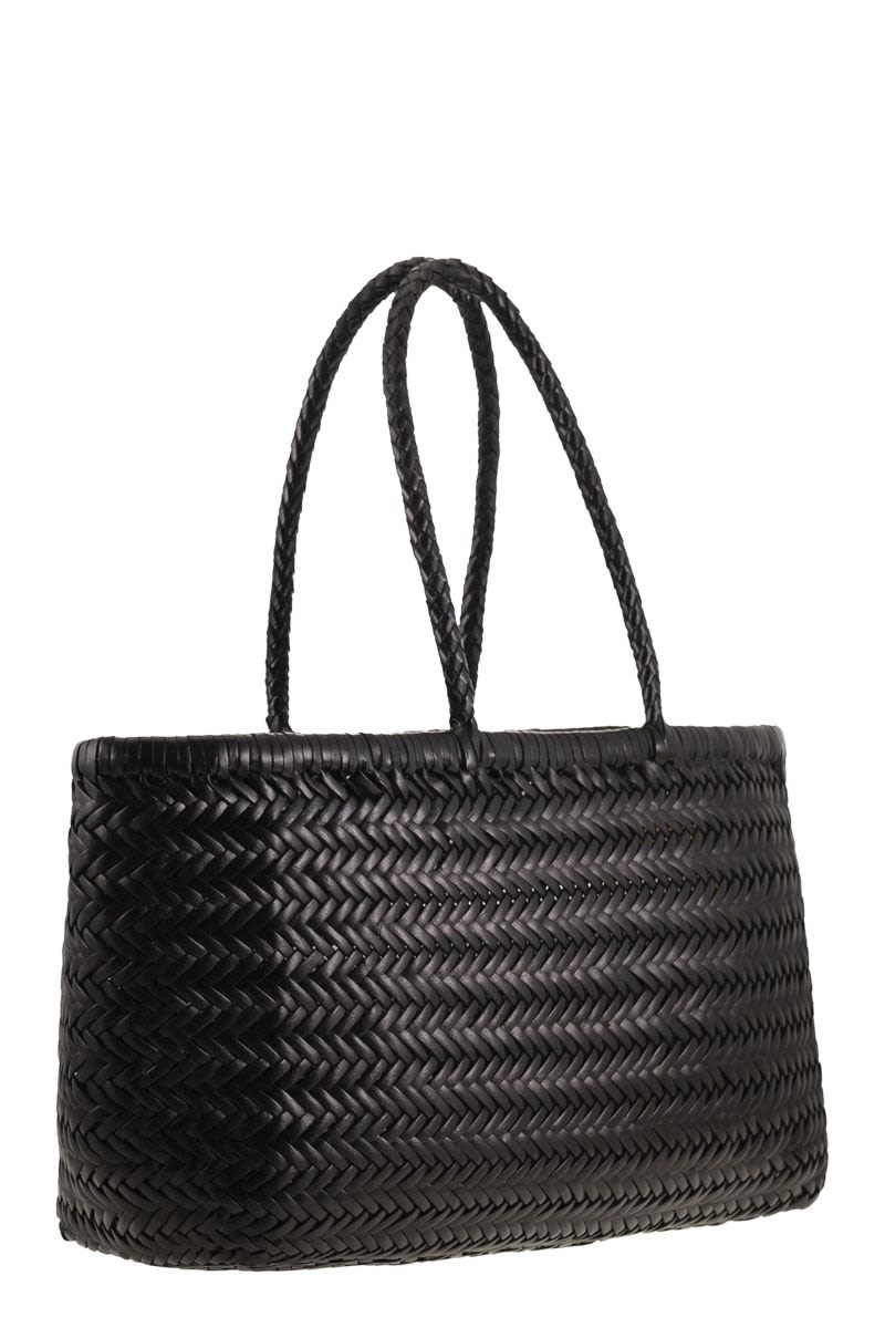 DRAGON Woven Leather Handbag - Large Version