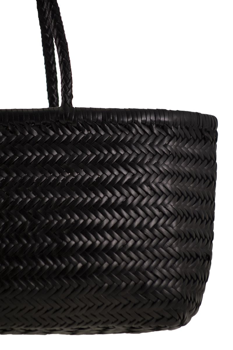 DRAGON Woven Leather Handbag - Large Version