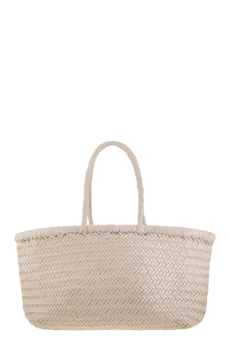 DRAGON Triple Jump Handwoven Leather Handbag - Spacious Design