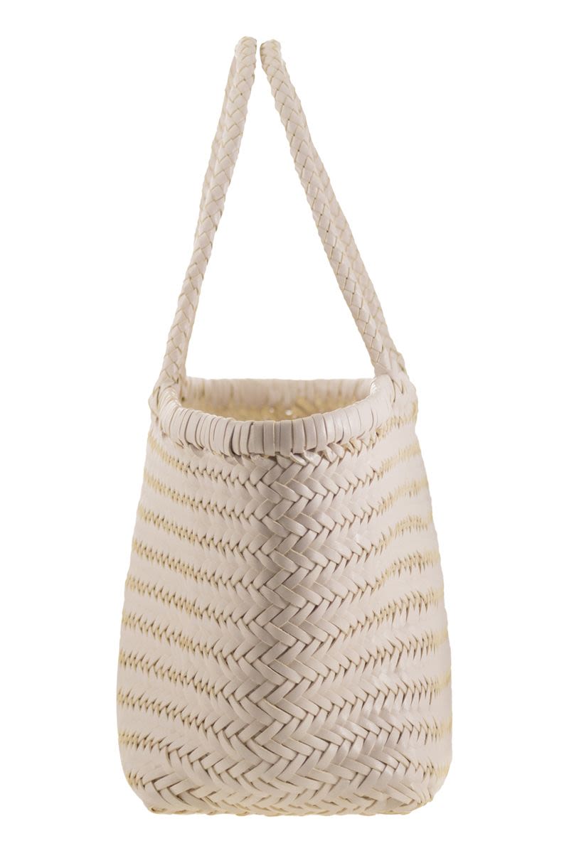 DRAGON Triple Jump Handwoven Leather Handbag - Spacious Design