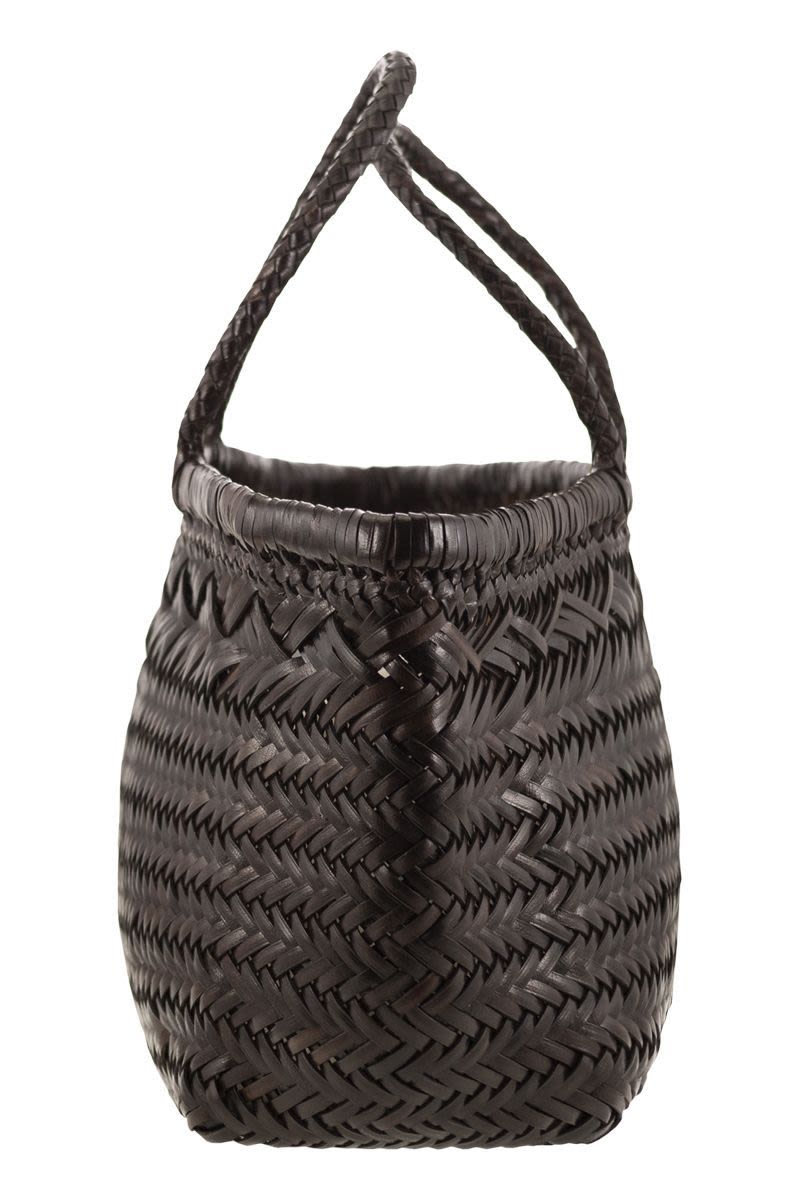 DRAGON Triple Jump Big - Woven Leather Handbag (W 35 x H 21 x D 13 cm)