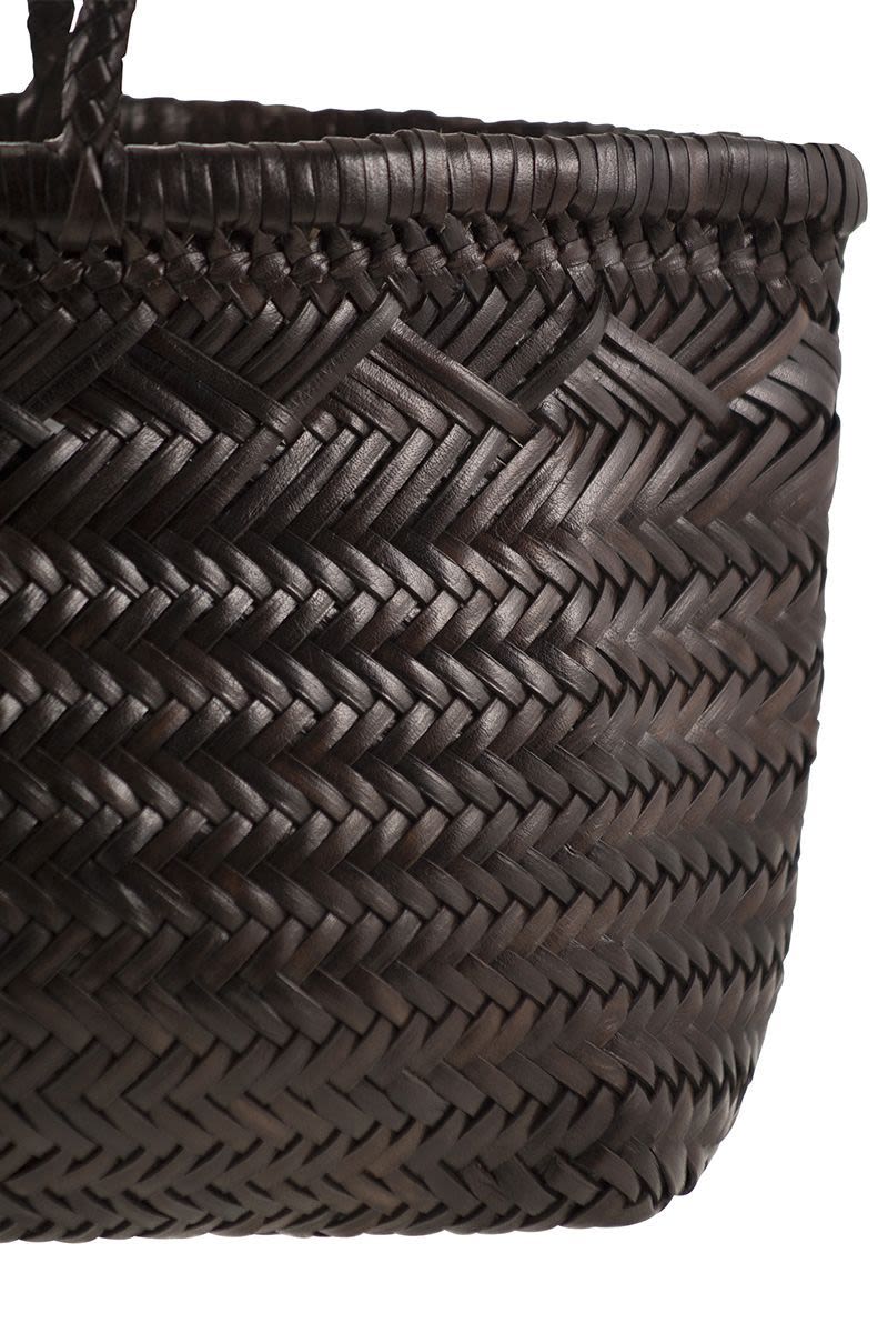 DRAGON Triple Jump Big - Woven Leather Handbag (W 35 x H 21 x D 13 cm)