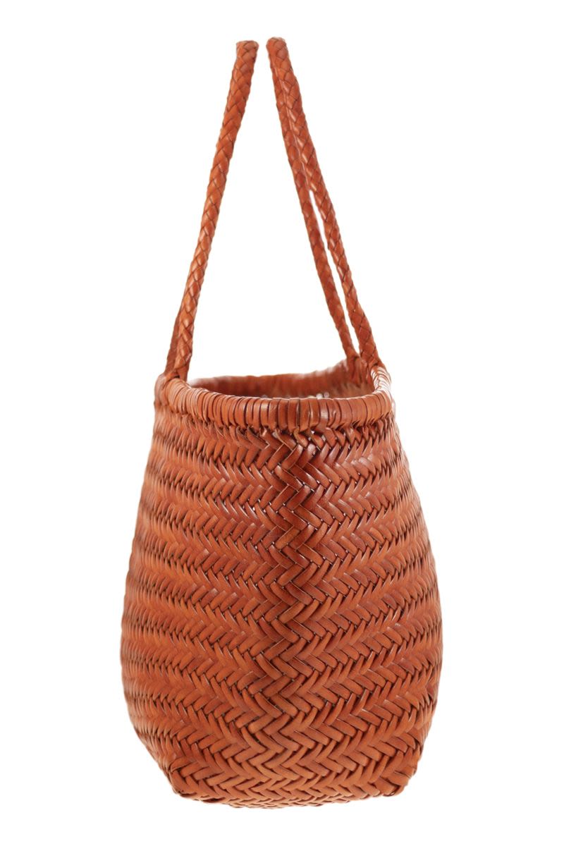 DRAGON Triple Jump Big Woven Leather Handbag - 35 x 21 x 13 cm
