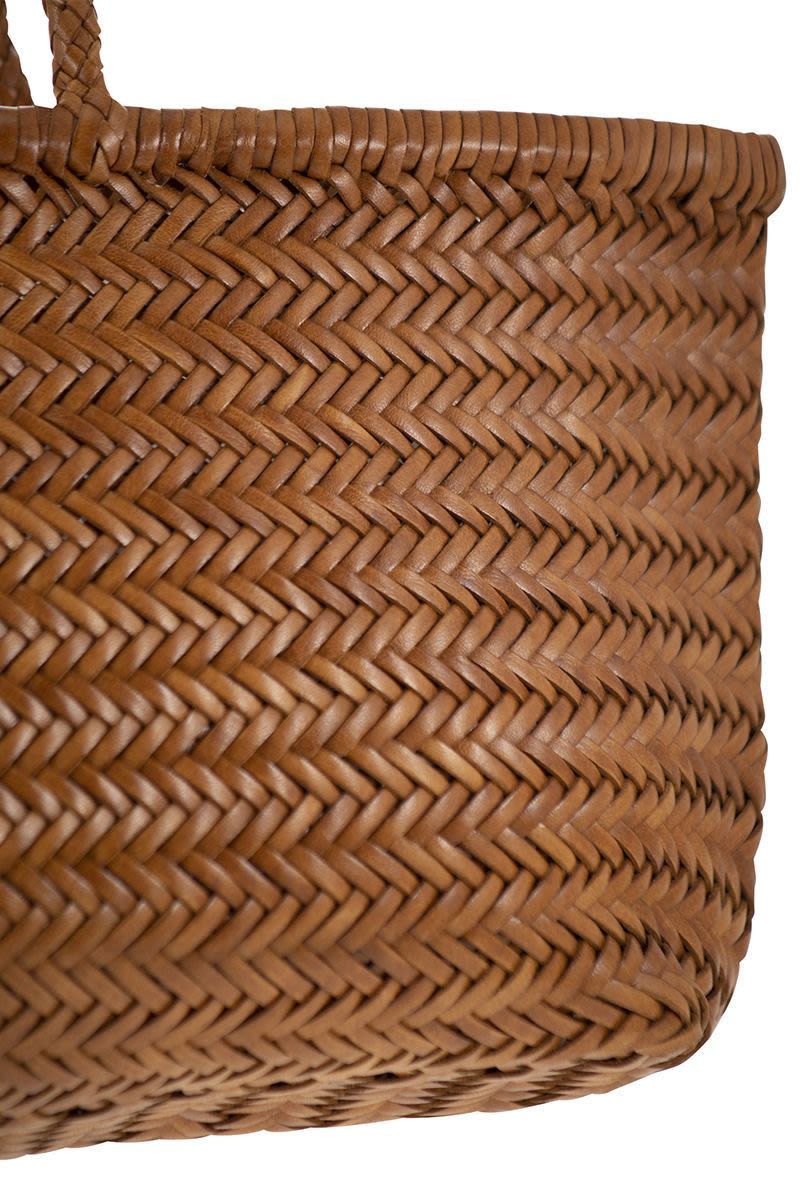 DRAGON Triple Jump Big - Woven Leather Handbag (35x21x13 cm)