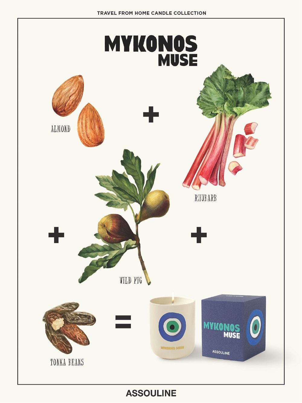 ASSOULINE Mykonos Muse Travel Candle (319g)