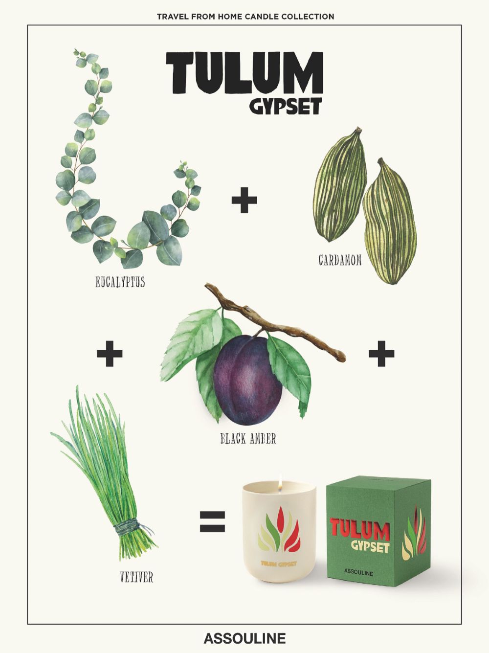 ASSOULINE Tulum Gypset Travel Candle - 319g