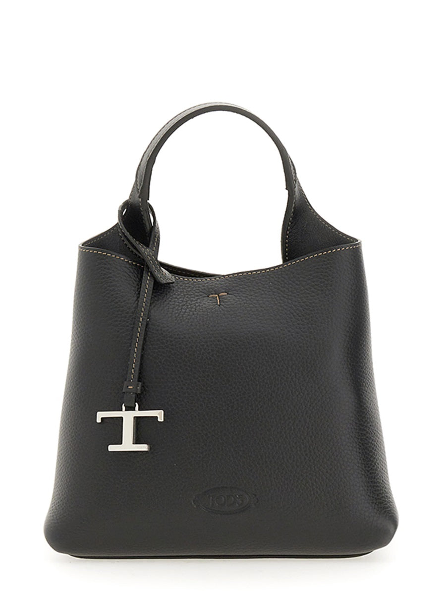 TOD'S Mini Calfskin Handbag with Removable Pendant