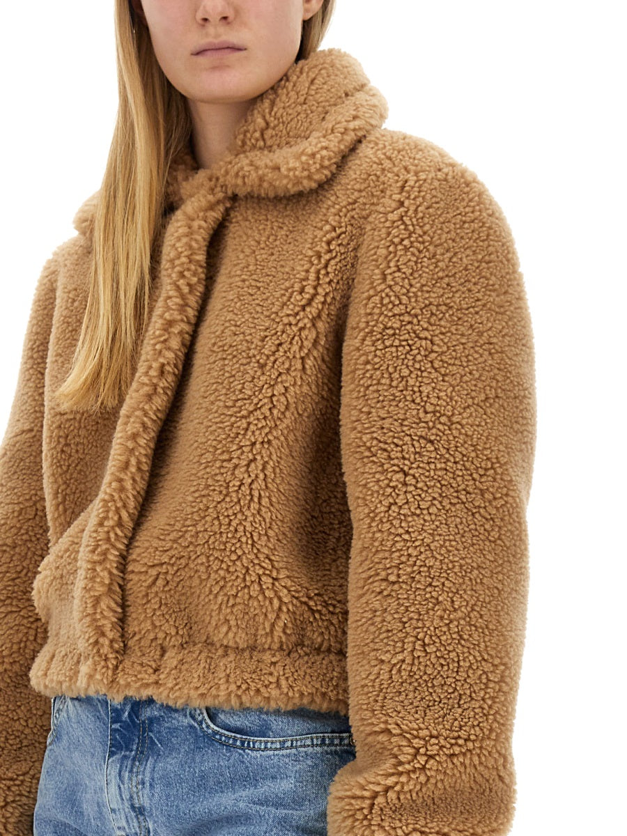 MOSCHINO JEANS Furry Effect Jacket - Regular Fit