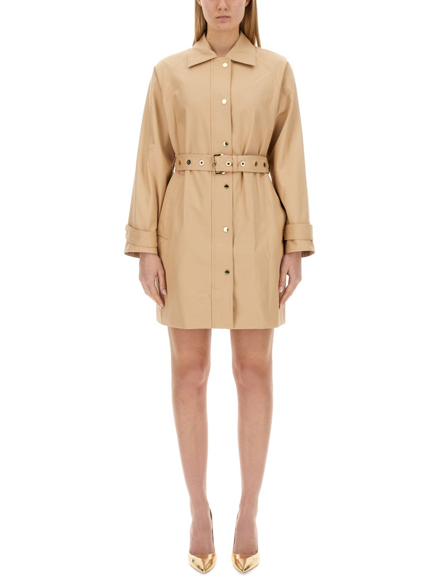 MICHAEL BY MICHAEL KORS Regular Fit Cotton Trench Jacket - Size S