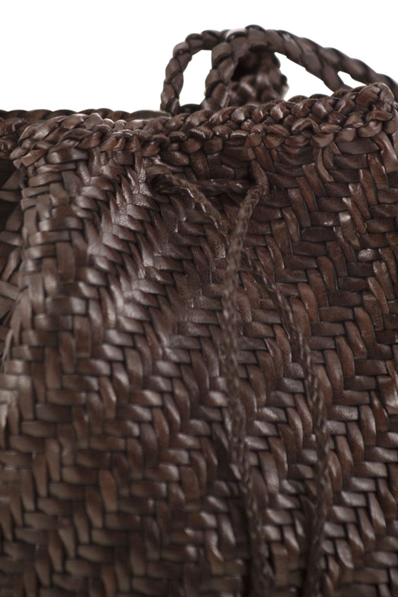 DRAGON Mini Pompom Double Jump Bucket Handbag - Compact & Chic