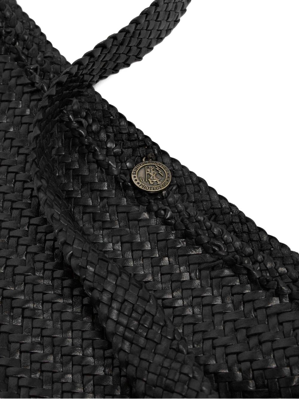 DRAGON DIFUSSION Handwoven Tote Handbag - Dimensions: W 39 x H 36 x D 0.5 CM