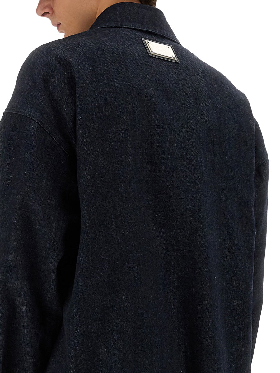 DOLCE & GABBANA Selvedge Denim Blouson - Regular Fit