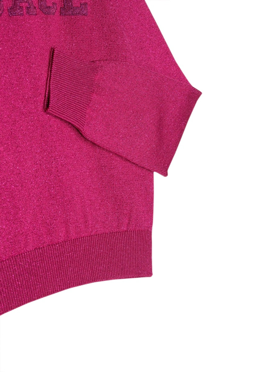 VERSACE Mini Crew Neck Pullover with Embroidered Logo